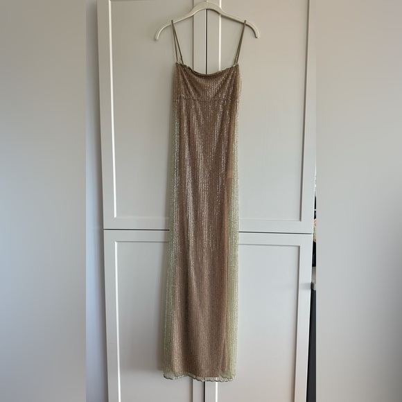 House of CB Strapless Gold Dress - Picture 6 of 15